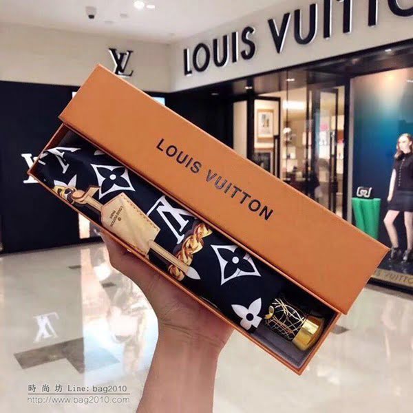 LV路易威登傘 2018年度最新爆款 專櫃夏季新款 全自動折疊晴雨傘   zm1014